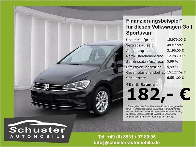 Schwarz Gebraucht 2019 VW Golf Sportsvan Van / Kleinbus | 15.979 € (Fairer Preis) - Bild 1/4