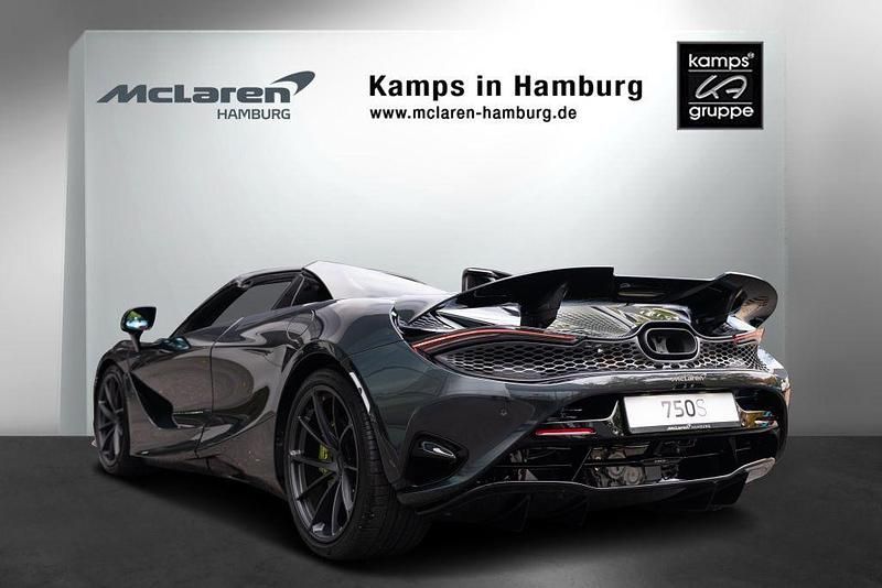 Neu McLaren 750S 751 PS (552 kW) 2025 Schwarz Cabrio