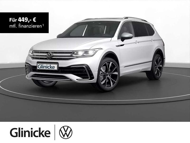 Weiß Gebraucht 2022 VW Tiguan Allspace R-line SUV | 41.480 € (Teuer) - Bild 1/3