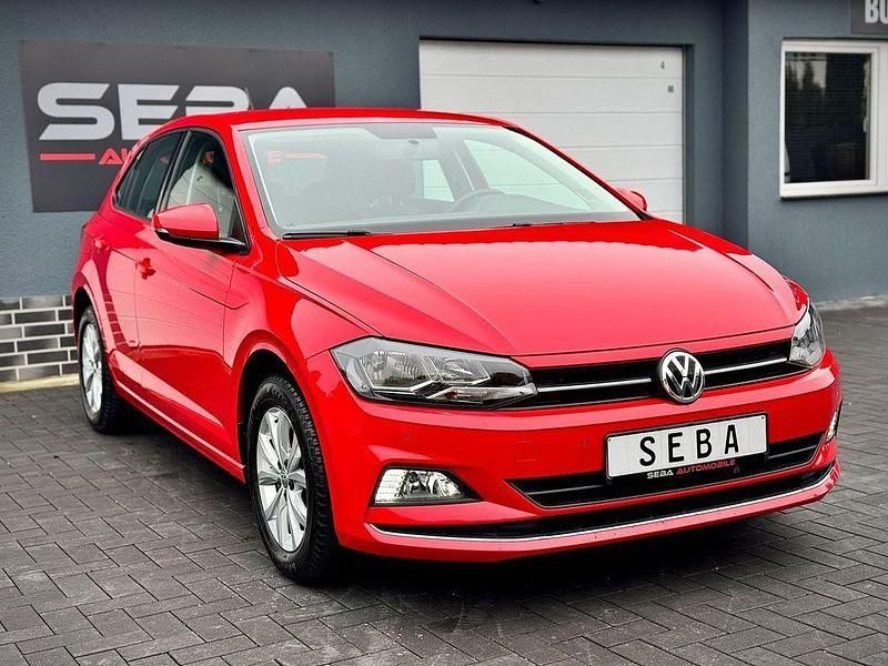 Rot Gebraucht 2018 VW Polo Highline Kleinwagen | 12.999 € (Fairer Preis) - Bild 1/4