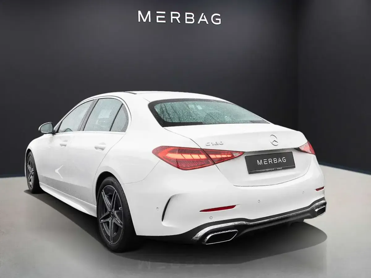 Gebraucht Mercedes C180 AMG line 170 PS (125 kW) 2025 Unilack polarweiß Limousine