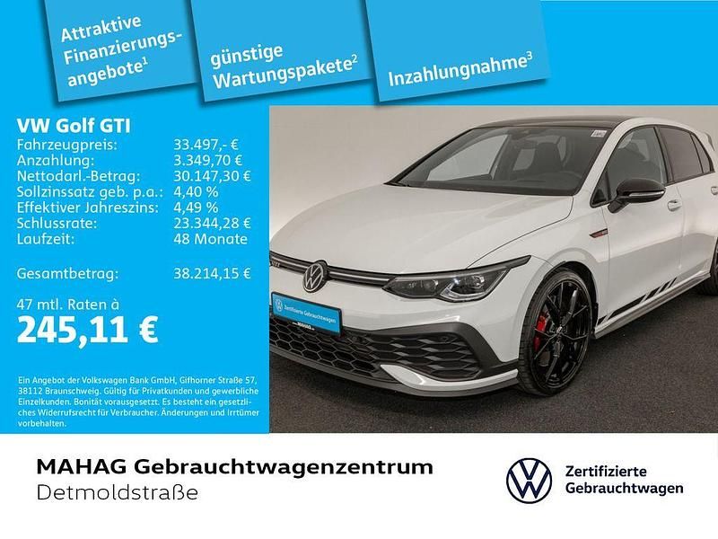 Pure white Gebraucht 2023 VW Golf VIII GTI Clubsport Limousine | 33.497 € (Guter Preis) - Bild 1/2
