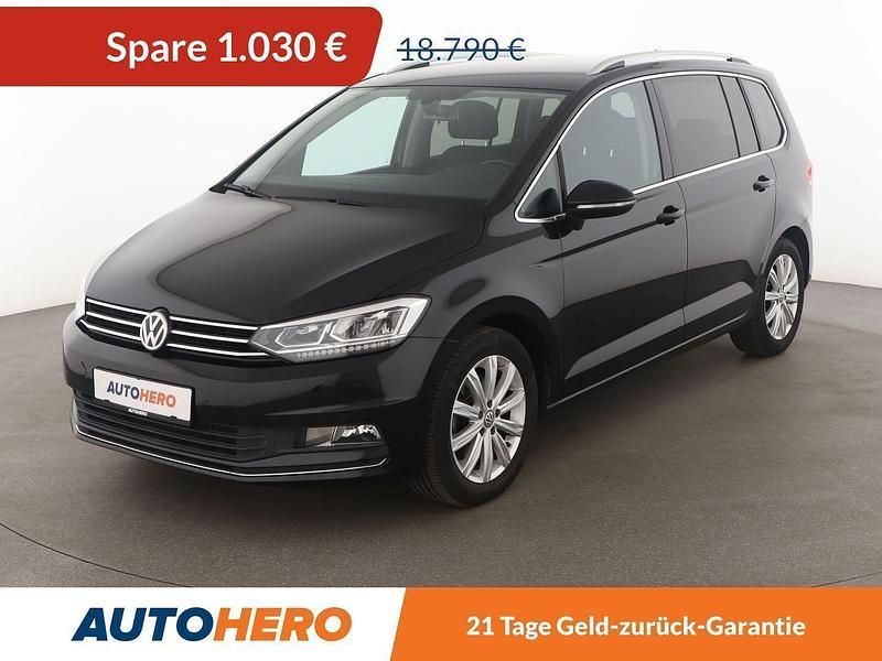 Schwarz Gebraucht 2016 VW Touran Highline Van / Kleinbus | 17.520 € (Superpreis) - Bild 1/3