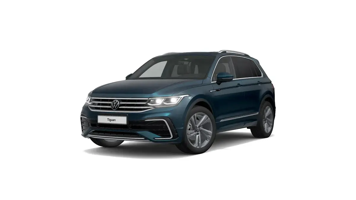 Gebraucht VW Tiguan R-line 150 PS (110 kW) 2023 Nightshade blue metallic (metallic) SUV