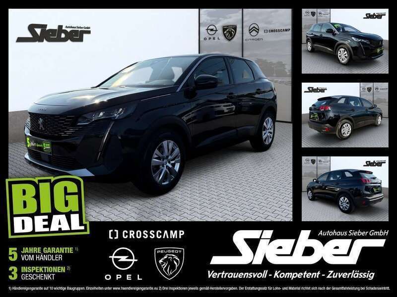Lackierung schwarz perla nera/ Gebraucht 2024 Peugeot 3008 Active SUV | 25.990 € (Fairer Preis) - Bild 1/4
