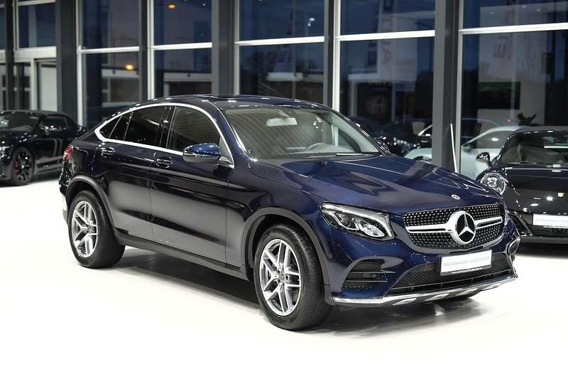 Gebraucht Mercedes GLC250 AMG line 211 PS (155 kW) 2018 Cavansitblau  metalliclack Coupé