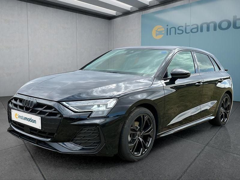 Schwarz Gebraucht 2024 Audi A3 Sportback Kleinwagen | 37.949 € (Fairer Preis) - Bild 1/4