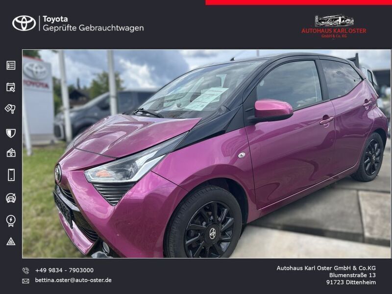 Violet Gebraucht 2018 Toyota Aygo X-cite Kleinwagen | 9.790 € (Fairer Preis) - Bild 1/4