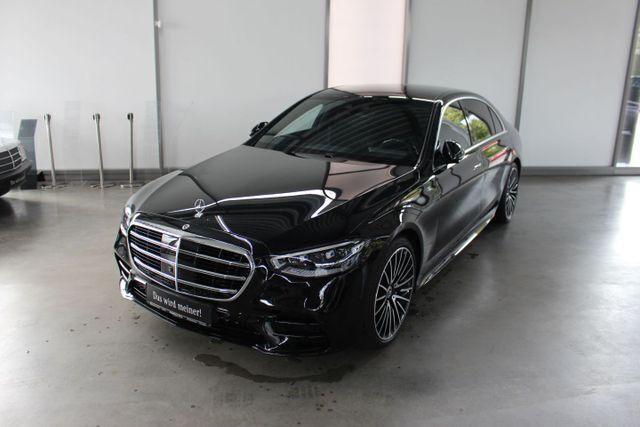 Schwarz metallic Gebraucht 2023 Mercedes S350 AMG Limousine | 104.900 € - Bild 1/4