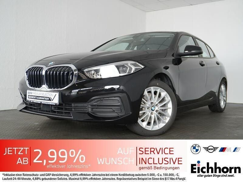 Schwarz uni Gebraucht 2024 BMW 118 Advantage Kleinwagen | 20.895 € (Superpreis) - Bild 1/4