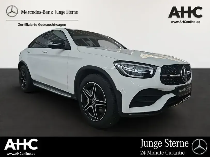 Gebraucht Mercedes GLC400d AMG 330 PS (242 kW) 2021 Unilack polarweiß Coupé