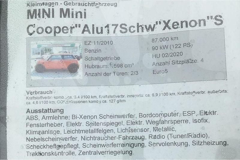 Gebraucht Mini Cooper 122 PS (89 kW) 2010 Orange Kleinwagen