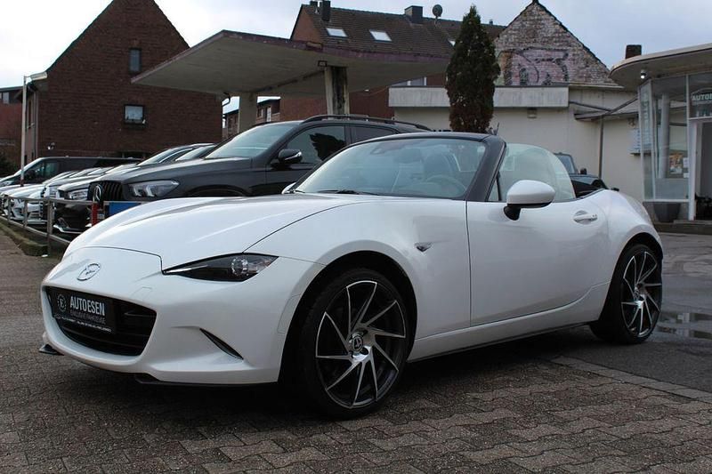 Gebraucht Mazda MX5 Sports-Line 160 PS (117 kW) 2017 Weiß Cabrio