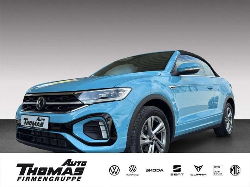 Teal blue Gebraucht 2024 VW T-Roc Cabriolet R-line Cabrio | 37.600 € (Etwas zu teuer) - Bild 1/3