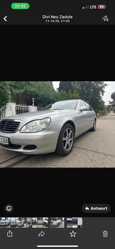 Silber Gebraucht 2003 Mercedes S350 Limousine | 7.700 € (Guter Preis) - Bild 1/4