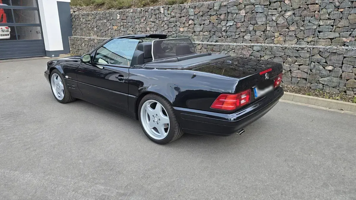 Gebraucht Mercedes SL320 Edition 224 PS (164 kW) 2001 Schwarz Cabrio