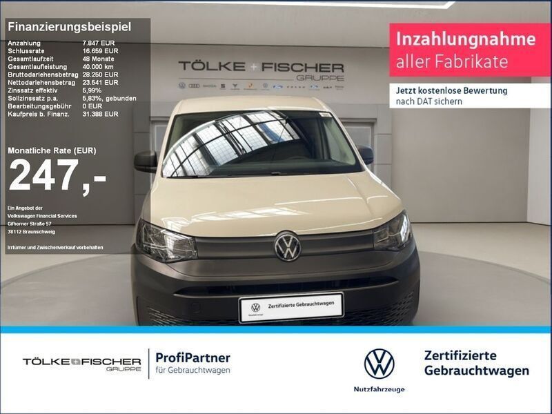 Weiß Gebraucht 2024 VW Caddy Maxi Basis Van / Kleinbus | 31.388 € (Fairer Preis) - Bild 1/4