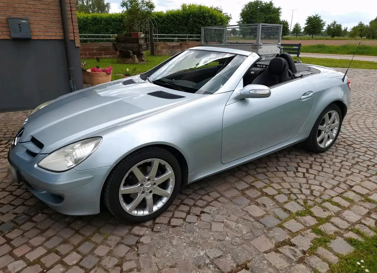 Gebraucht Mercedes SLK200 163 PS (119 kW) 2005 Grau Cabrio
