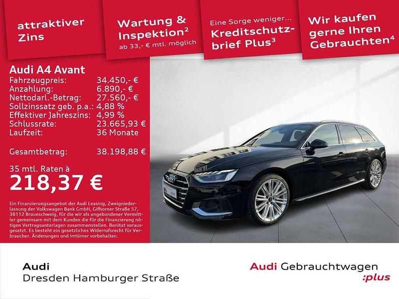 Gebraucht Audi A4 Ambiente 204 PS (150 kW) 2022 Mythosschwarz metallic Kombi