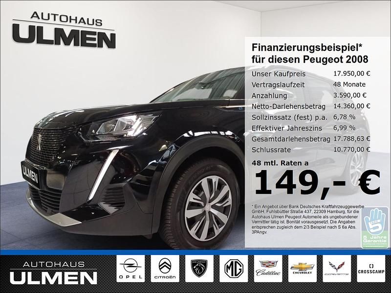 Schwarz Gebraucht 2022 Peugeot e-2008 Active SUV | 17.950 € (Superpreis) - Bild 1/3