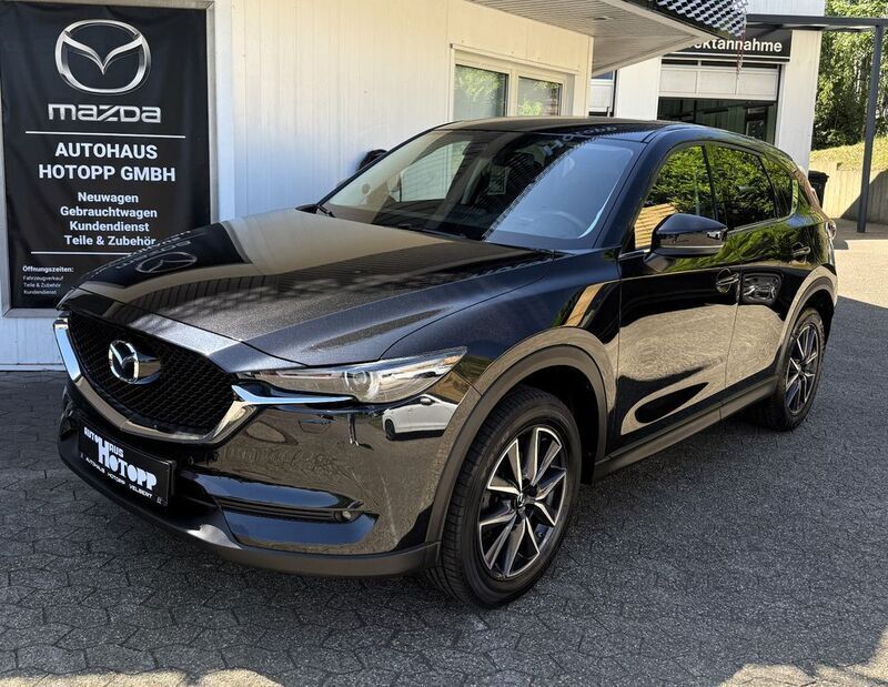 Onyxschwarz metallic Gebraucht 2017 Mazda CX-5 Sports-Line SUV | 20.985 € (Fairer Preis) - Bild 1/4