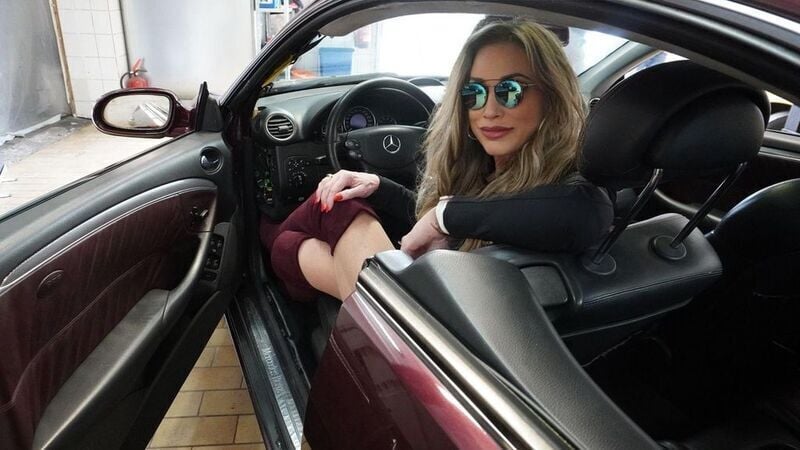 Gebraucht Mercedes CLK500 387 PS (284 kW) 2003 Rot Coupé