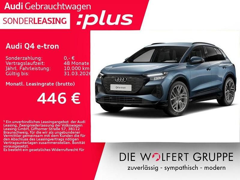 Gebraucht Audi Q4 e-tron Ambiente 210 kW (286 PS) 2025 Geysirblau metallic SUV