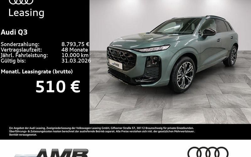 Neu Audi Q3 S-Line 150 PS (110 kW) 2025 Grün SUV