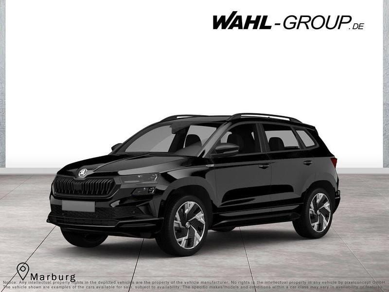 Schwarz Gebraucht 2022 Skoda Karoq SportLine SUV | 22.490 € (Guter Preis) - Bild 1/4