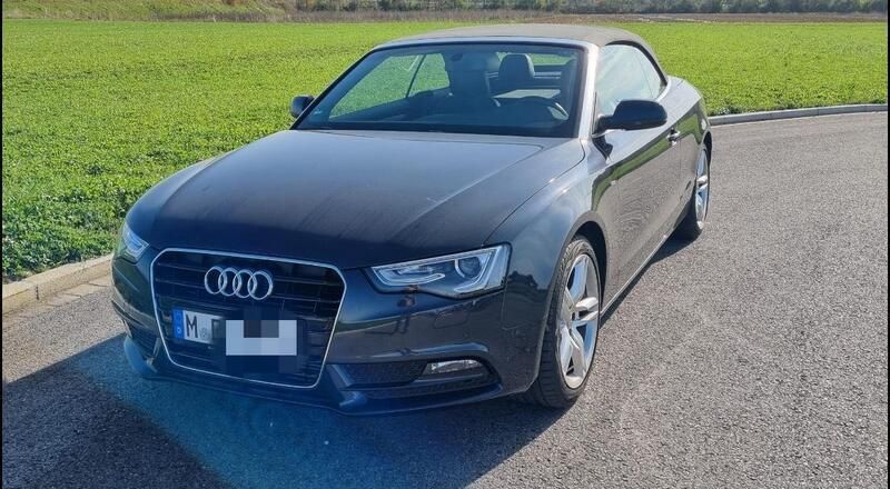 Blau Gebraucht 2014 Audi A5 Cabriolet S-Line Cabrio | 21.250 € - Bild 1/4