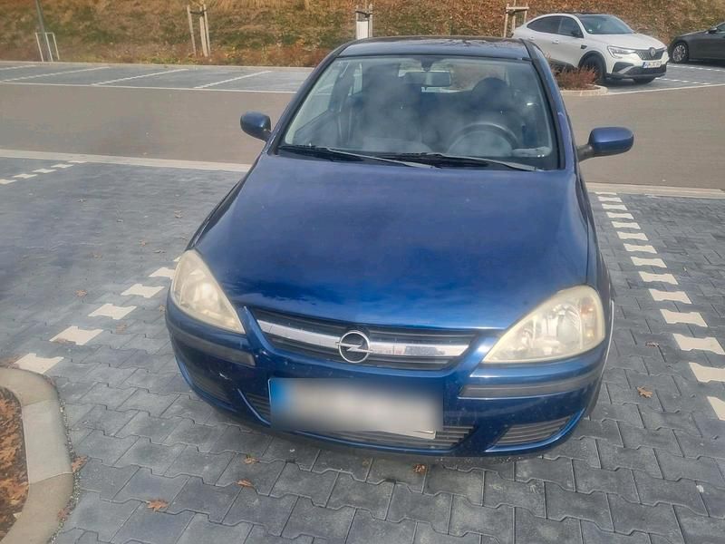 Blau Gebraucht 2004 Opel Corsa Kleinwagen | 700 € (Superpreis) - Bild 1/4