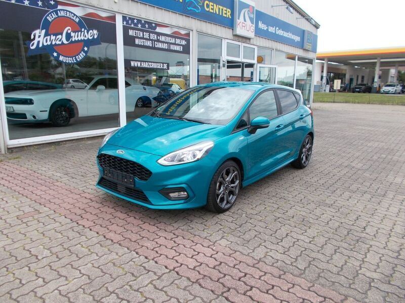 Blau Gebraucht 2018 Ford Fiesta ST-Line Kleinwagen | 13.990 € (Fairer Preis) - Bild 1/4
