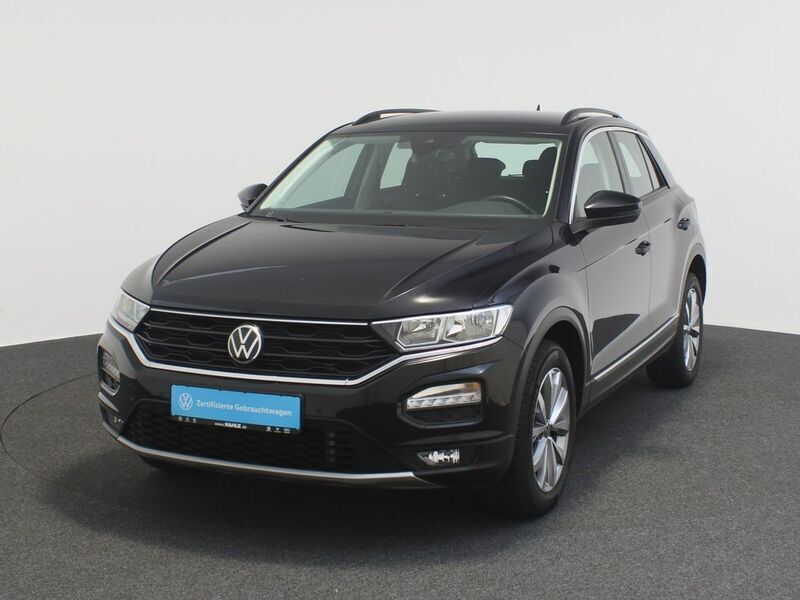 Schwarz) (schwarz Gebraucht 2021 VW T-Roc Style SUV | 22.557 € (Fairer Preis) - Bild 1/4