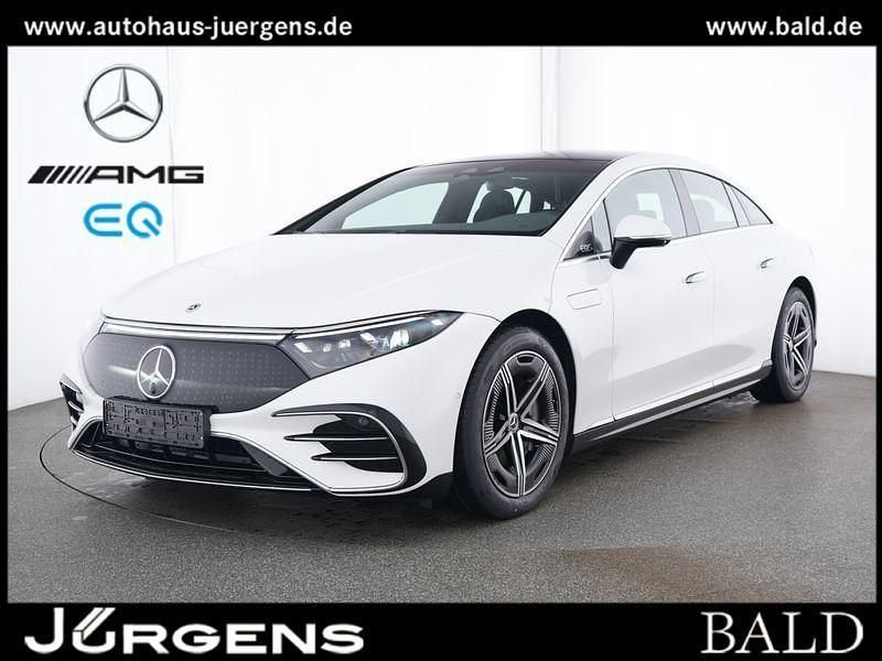Manufaktur opalithweiß bright Gebraucht 2025 Mercedes EQS450+ AMG Limousine | 78.390 € - Bild 1/4