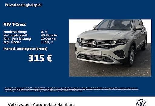 Neu VW T-Cross Life 116 PS (85 kW) 2025 Grau SUV