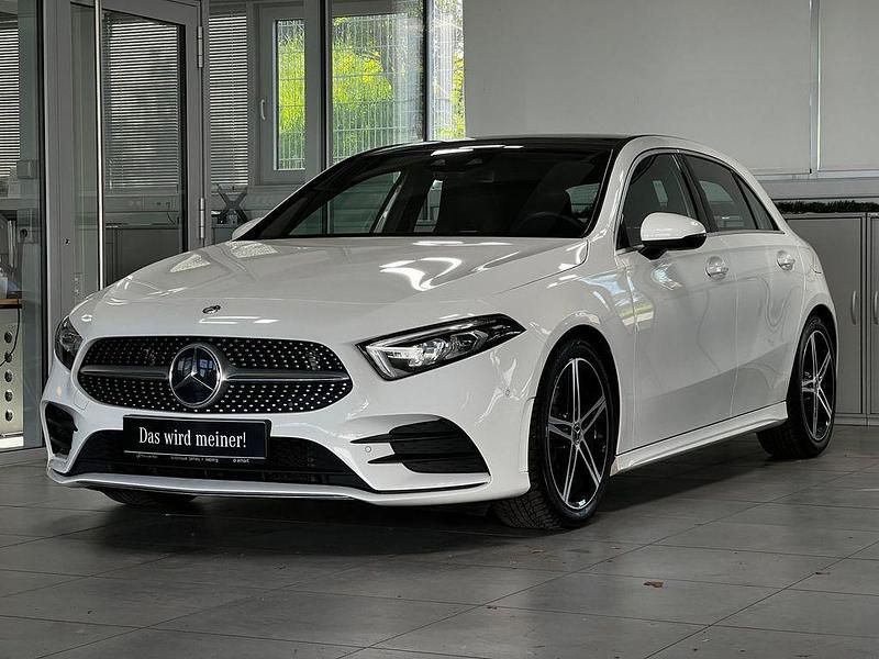 Gebraucht Mercedes A220 AMG line 190 PS (139 kW) 2018 Unilack polarweiß Limousine
