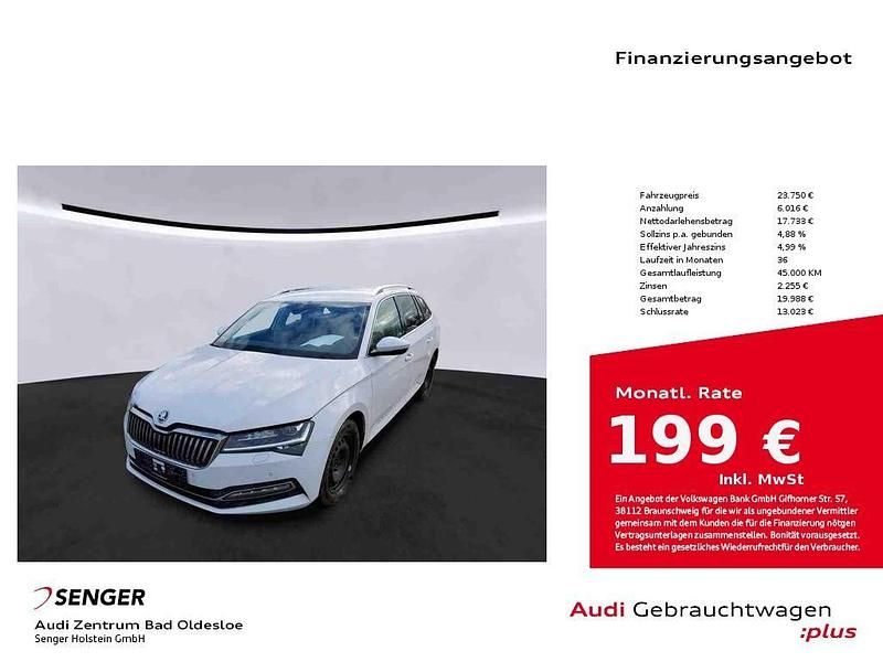 Gebraucht Skoda Superb Style 200 PS (147 kW) 2021 Moon weiss perleffekt Kombi
