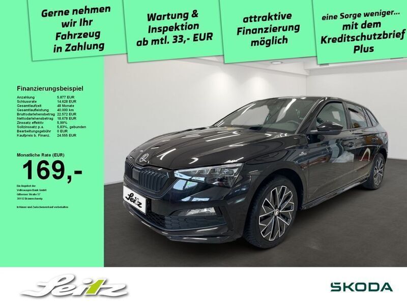 Schwarz Gebraucht 2024 Skoda Scala Monte Carlo Kleinwagen | 25.670 € (Etwas zu teuer) - Bild 1/4