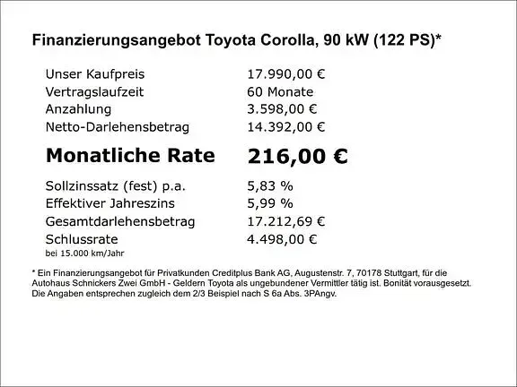 Gebraucht Toyota Corolla Team 122 PS (89 kW) 2022 Manhattangrau metallic
