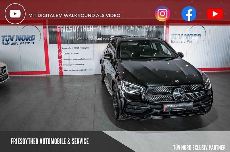 Schwarz Gebraucht 2021 Mercedes GLC220 AMG line Coupé | 39.990 € (Fairer Preis) - Bild 1/4