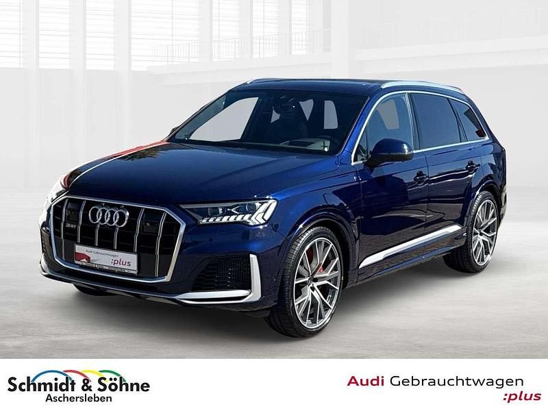 Blau metallic Gebraucht 2022 Audi SQ7 Ambiente SUV | 79.810 € (Etwas zu teuer) - Bild 1/4