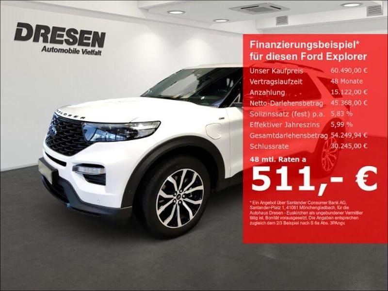 Weiss Gebraucht 2024 Ford Explorer ST-Line SUV | 60.490 € (Fairer Preis) - Bild 1/4