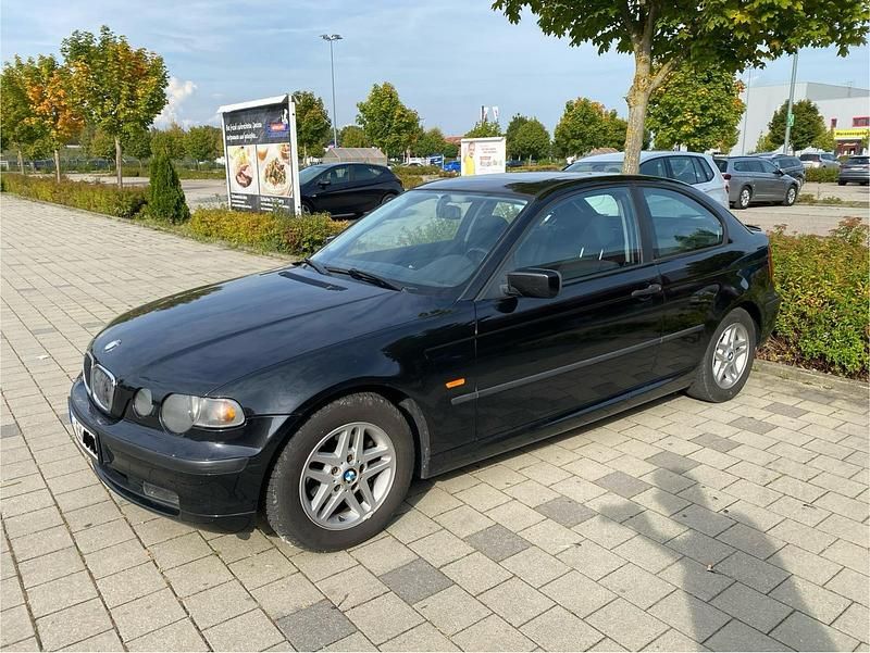 Schwarz Gebraucht 2003 BMW 316 Compact Sport Line Kleinwagen | 1.340 € (Guter Preis) - Bild 1/4
