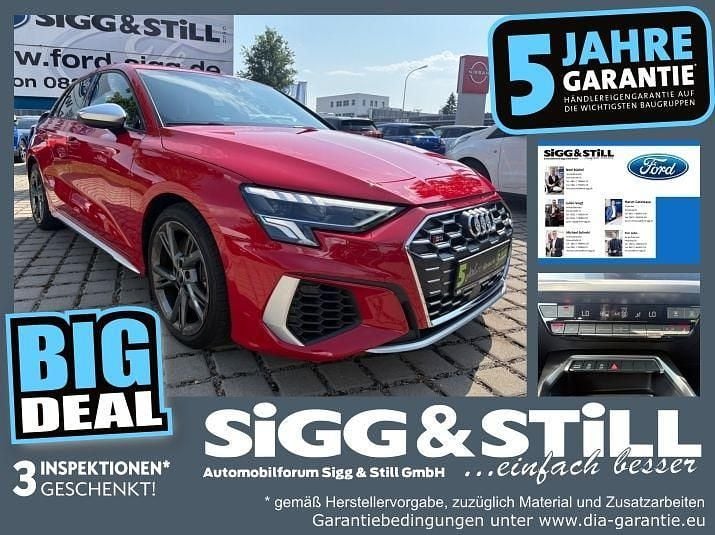 Tangorot metallic Gebraucht 2022 Audi S3 Sport Limousine | 35.450 € (Superpreis) - Bild 1/4