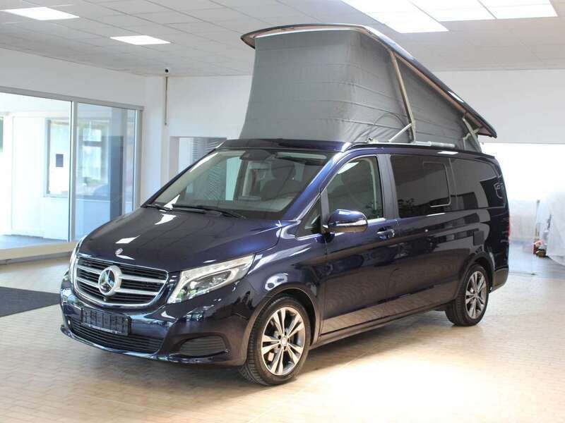 Cavansitblau metallic Gebraucht 2015 Mercedes V250 Marco Polo Van / Kleinbus | 45.950 € (Teuer) - Bild 1/4