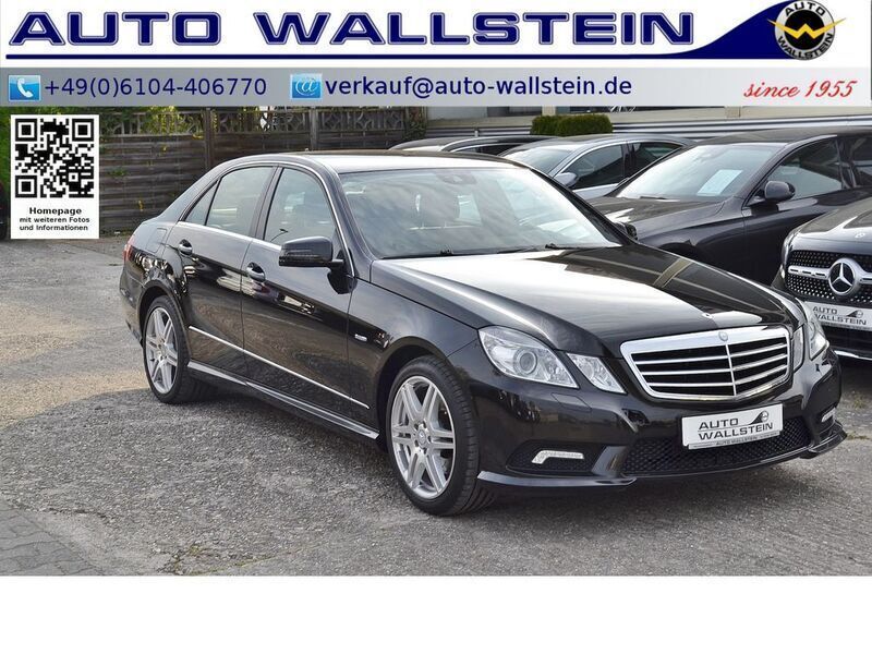 Obsidianschwarzmetallic Gebraucht 2010 Mercedes E200 AMG line Limousine | 9.980 € (Etwas zu teuer) - Bild 1/4