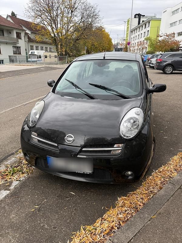 Schwarz Gebraucht 2007 Nissan Micra Kleinwagen | 990 € (Fairer Preis) - Bild 1/4