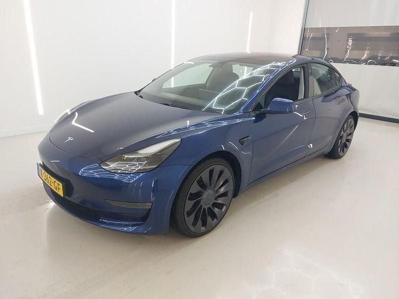 Blau Gebraucht 2020 Tesla Model 3 Performance Limousine | 22.900 € (Fairer Preis) - Bild 1/4