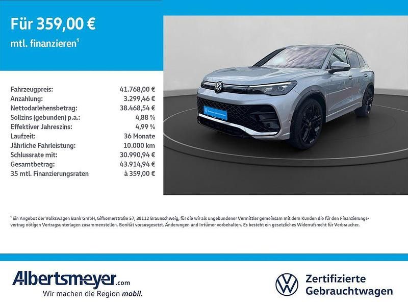 Silber Gebraucht 2024 VW Tiguan R-line SUV | 41.768 € (Etwas zu teuer) - Bild 1/4