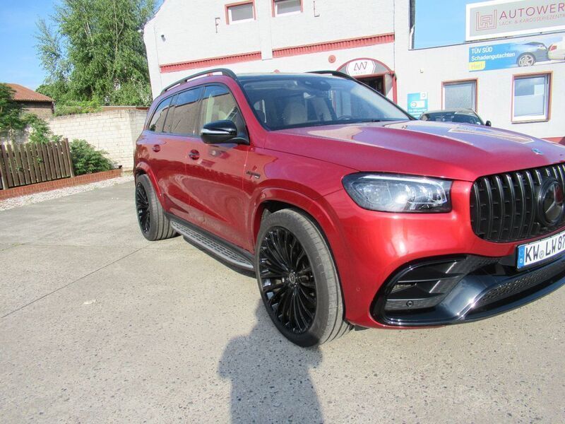 Rot Gebraucht 2022 Mercedes GLS63 AMG AMG SUV | 135.000 € (Etwas zu teuer) - Bild 1/4